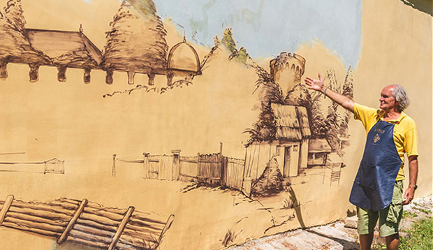 Мурал тврђаве у новом руху